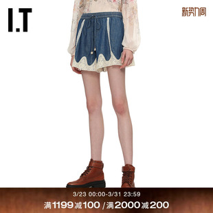 蕾丝拼接休闲裤 新款 宽松牛仔短裤 5631ARXQ ZIMMERMANN女装