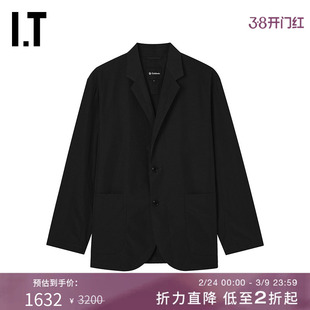 IT GOLDWIN男装纯色西装夹克新款简约通勤翻领西服外套L15148MP