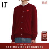 CDG GARCONS川久保玲情侣款 PLAY COMME des 多色羊毛针织开衫