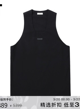 IT FEAR OF GOD男装U领无袖上衣新款简约基础纯色长背心内搭503OX