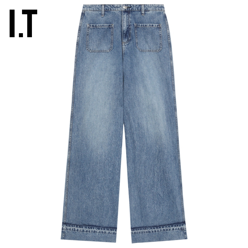 ITrag&bone牛仔阔腿裤长裤