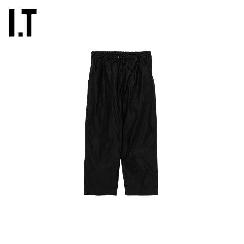IT CDG COMME des GARCONS HOMME男装阔腿裤长裤宽松纯色休闲裤
