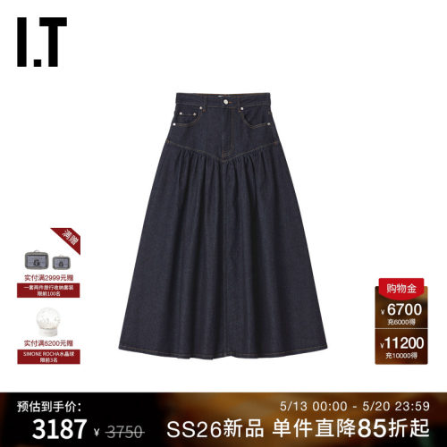 ITGANNI牛仔半身裙时尚青春