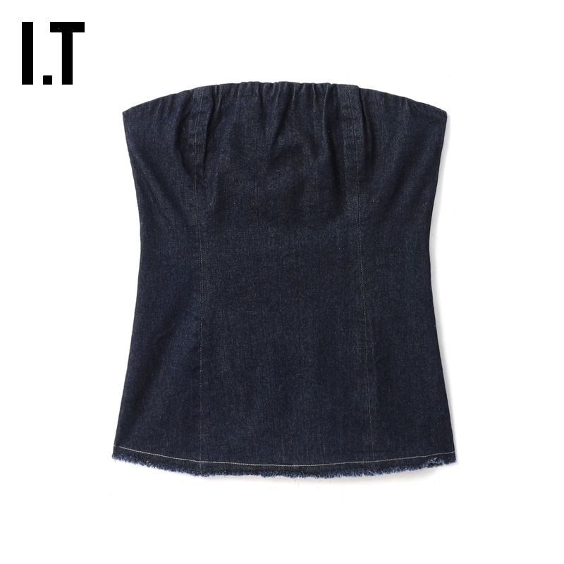 ITDesignersRemix牛仔抹胸上衣