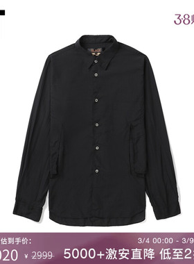 IT CDG COMME des GARÇONS HOMME BLACK情侣款挖剪设计长袖衬衫