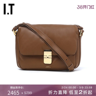 IT A.P.C.女款翻盖按扣皮包单肩包新款时尚通勤斜挎包F67022XP