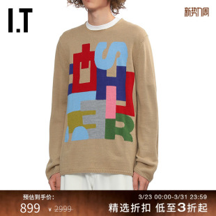 des COMME GARCONS SHIRT男装 彩色字母图案拼色圆领针织衫 CDG