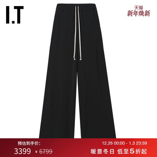 阔腿裤 Owens女装 休闲裤 新款 0304HY 酷感随性宽松拖地长裤 Rick