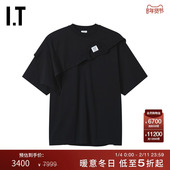 解构感叠层拼接半袖 400BXP T恤新款 个性 VETEMENTS女装 圆领短袖