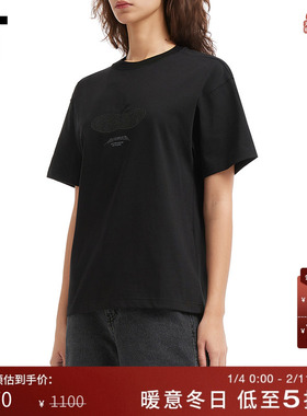 IT ADER error女装圆领短袖T恤新款个性时尚宽松休闲半袖S004BKXP