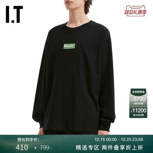 ITWINDANDSEA宽松长袖T恤