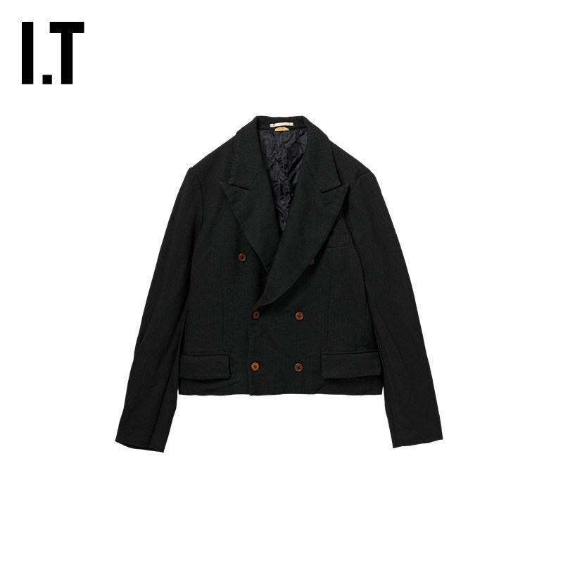 IT CDG COMME des GARCONS HOMME PLUS男装双排扣西装短外套新款