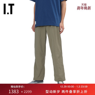 nanamica男装 简约日常纯色休闲裤 宽松直筒裤 新款 FC032EMP 长裤