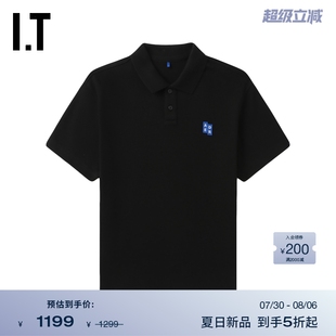 ADER 短袖 error女装 日常休闲纯色翻领上衣YPL1BKXO polo衫 新款