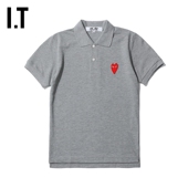 CDG polo衫 PLAY des 合身翻领短袖 COMME GARCONS川久保玲女装