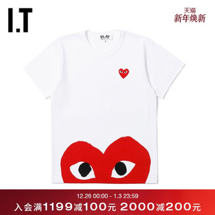 GARÇONS PLAY女装 短袖 新品 des T恤2019秋季 爱心印花03 COMME
