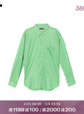 IT CDG COMME des GARCONS HOMME PLUS男装纯色长袖衬衫复古摩登