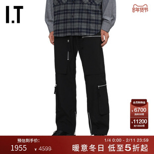 IT CDG COMME des GARCONS HOMME男装合身直筒裤工装裤长裤休闲裤