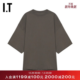 Rick 随性街头廓形半袖 Owens男装 落肩T恤新款 5283JAMO 中长款