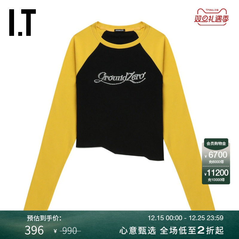 ITGROUNDZERO插肩袖长袖T恤