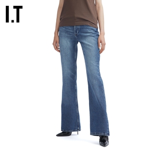 IT A.P.C.女装微喇牛仔裤新款复古时髦合身水洗长裤仔裤F09232XP