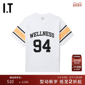 Sporty 运动风半袖 宽松短袖 美式 Rich女装 T恤新款 396220XO