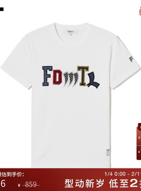 IT FDMTL男装合身短袖T恤新款休闲潮趣logo缝饰圆领半袖24TE14XM