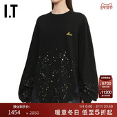 酷感潮流泼墨印花宽松上衣734UBKXP T恤新款 We11Done女装 长袖