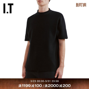 简约质感纯色休闲半袖 T恤新款 小圆领短袖 上衣18GB00MQ CFCL男装