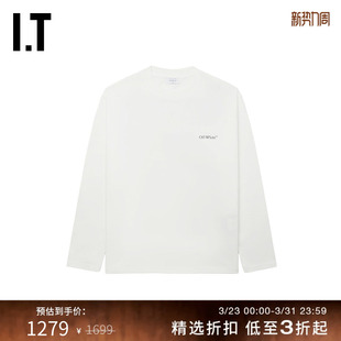 宽松圆领卫衣长袖 新款 T恤 WHITE™情侣装 OFF