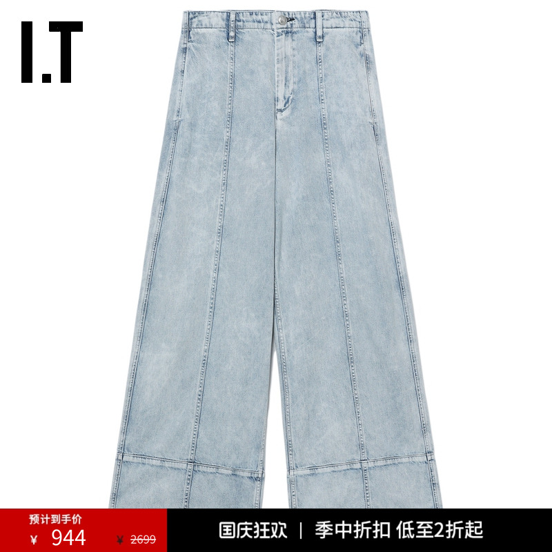 ITrag&bone牛仔阔腿裤