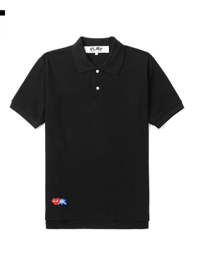 IT CDG PLAY COMME des GARÇONS川久保玲男装短袖polo衫简约时尚