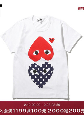 IT COMME des GARÇONS PLAY女装短袖T恤2019秋季新品爱心239XA