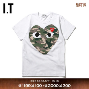 GARÇONS PLAY女装 短袖 新品 des T恤2019秋季 爱心241XA COMME