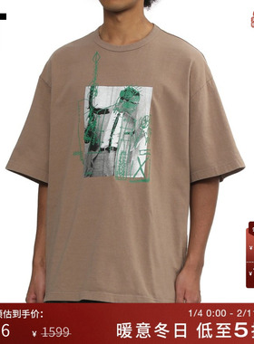 IT kolor男装宽松短袖T恤新款潮流趣味图像印花圆领半袖T05204MP