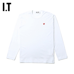 IT CDG PLAY COMME des GARCONS川久保玲男装长袖T恤潮流圆领内搭