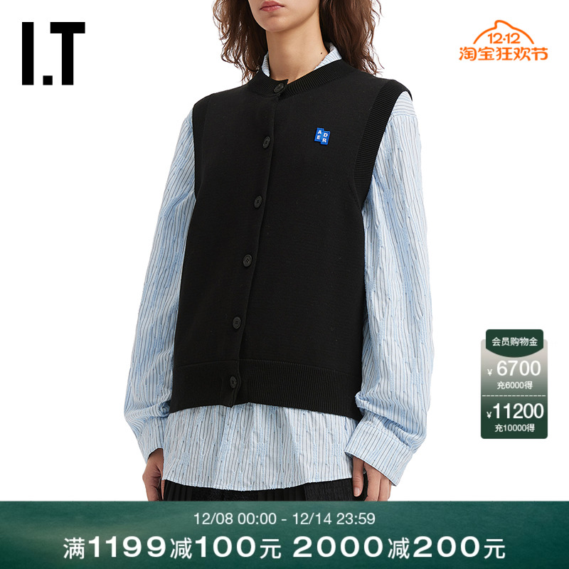 ITADERerror无袖针织开衫