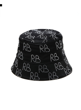 IT Ruslan Baginskiy女款渔夫帽新品时尚华丽钻饰logo盆帽PDMDPTR