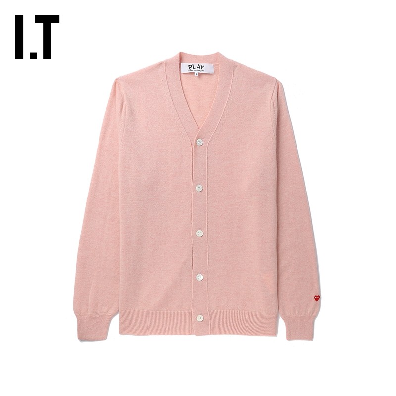 IT CDG PLAY COMME des GARÇONS川久保玲男装针织开衫简约羊毛衫