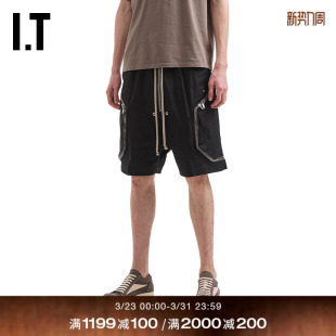 Rick 潮流街头风宽松休闲裤 Owens男装 新款 2376TEMQ 落裆短裤