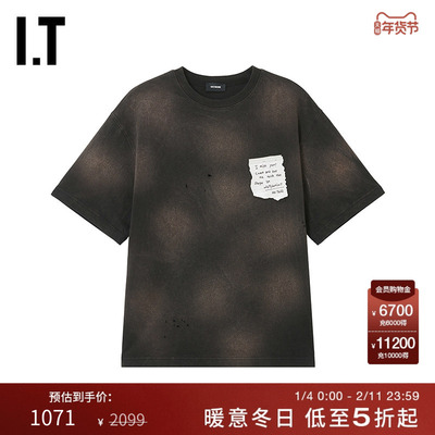 ITWe11Done做旧短袖T恤