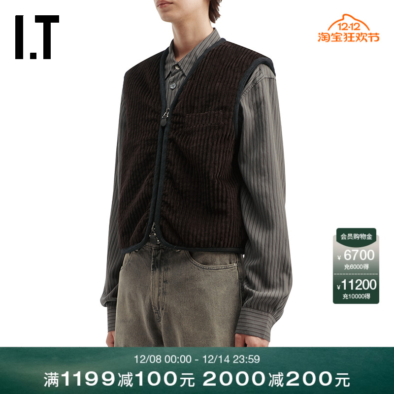 ITOURLEGACY灯芯绒马甲