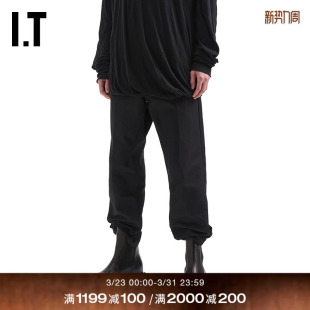 Rick 潮流质感宽松长裤 Owens男装 新款 348CDUMQ 落裆休闲裤