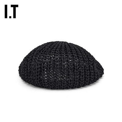IT 日本CA4LA男款编织贝雷帽新款复古文艺粗织毛线画家帽U02100MQ