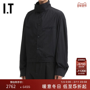 IT JACQUEMUS男装立领夹克新款帅气有型直排扣纯色外套135645MP