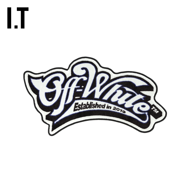 ITOFF-WHITE™logo造型地毯