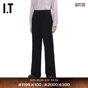 直筒裤 bone女装 长裤 新款 裤 竖条纹西装 西裤 摩登时尚 rag