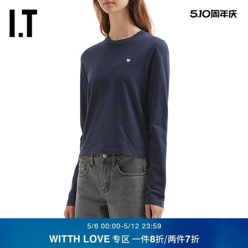 ITWITTHLOVE圆领长袖T恤