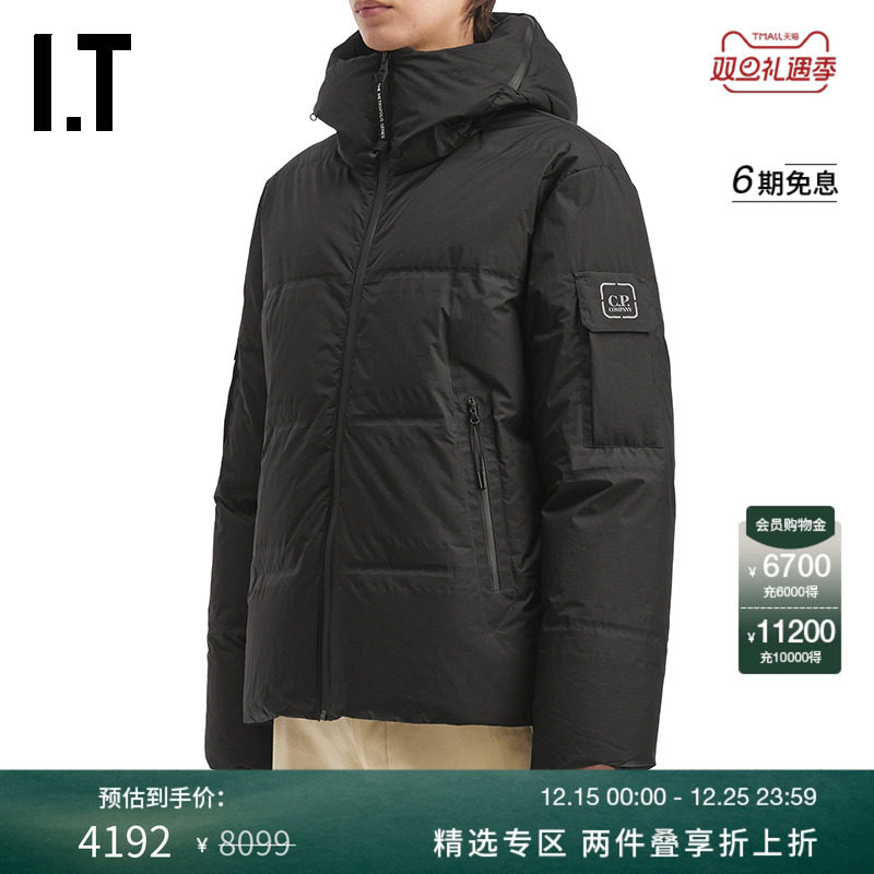 ITC.P.COMPANY连帽拉链羽绒服