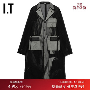 des COMME GARCONS HOMME 大衣长外套 PLUS男薄纱叠层西装 CDG